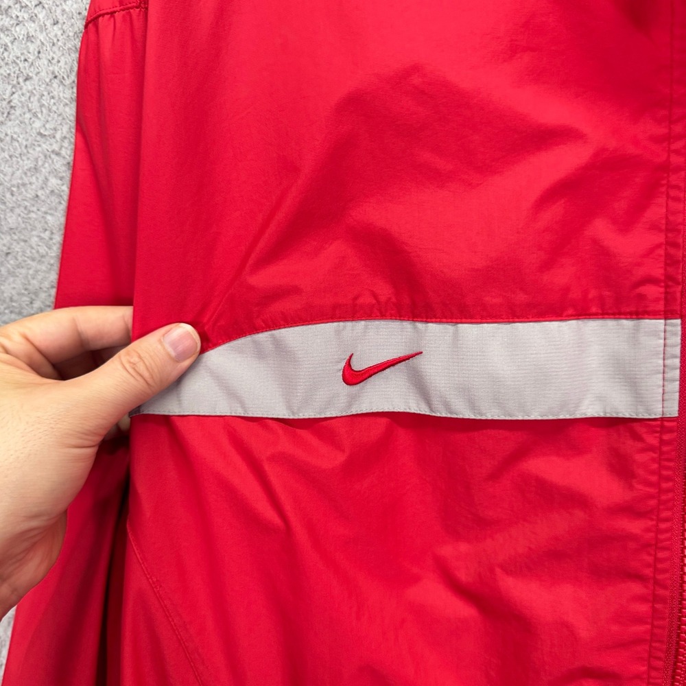 VTG Ohio State Buckeyes Jacket Mens XL Red Windbreaker Nike Full Zip 90s NCAA - Picture 4 of 13